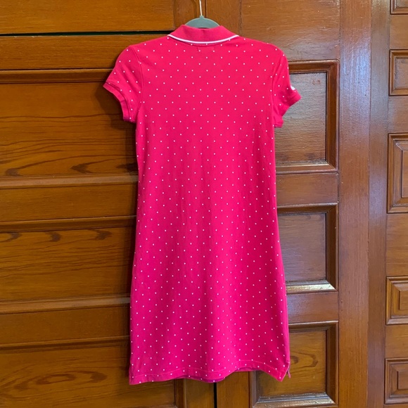 Polka Dot USPA Pink Polo Dress - Picture 2 of 4